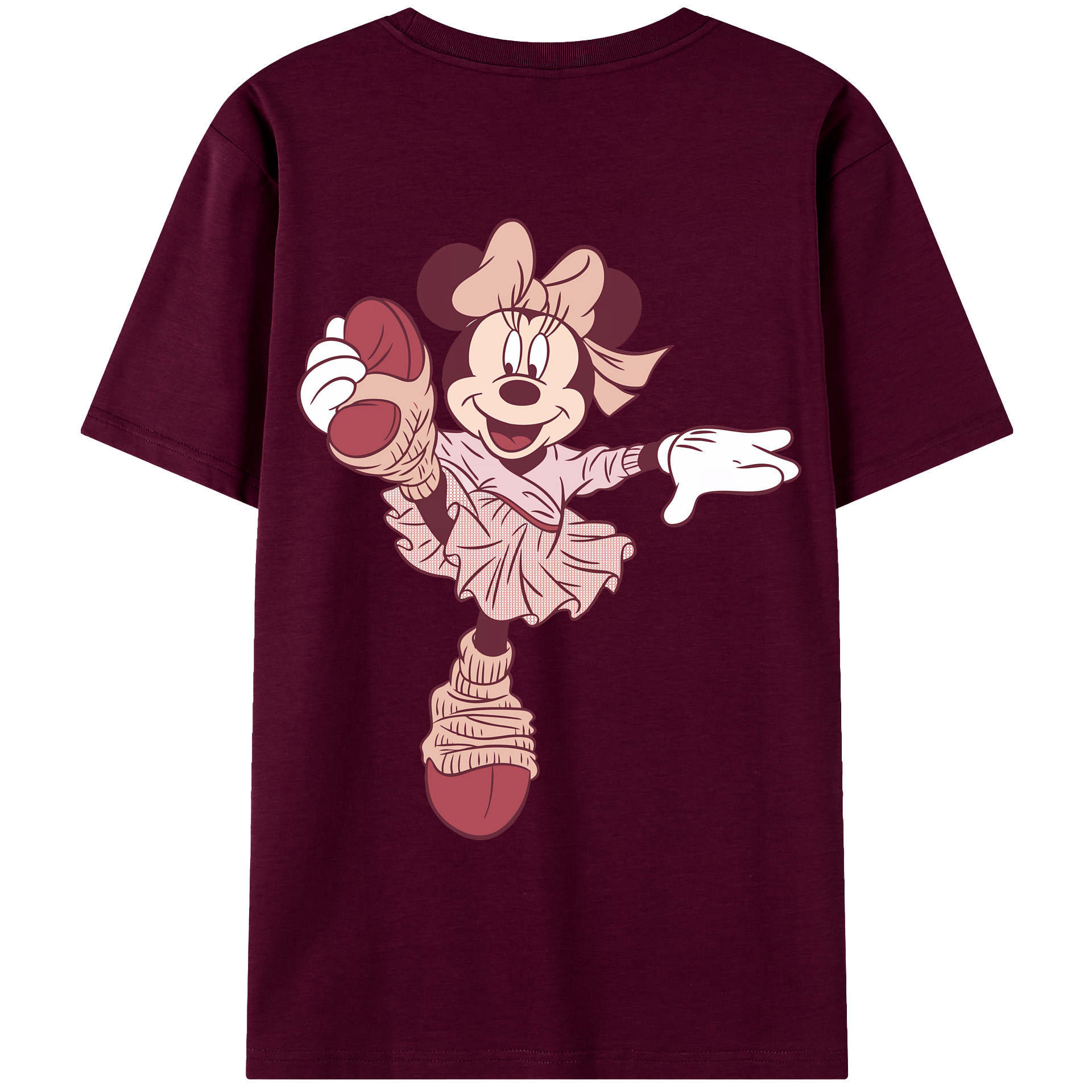 （画像用） ミッキーマウス Mickey Mouse レディース半袖Tシャツ(バックプリント)